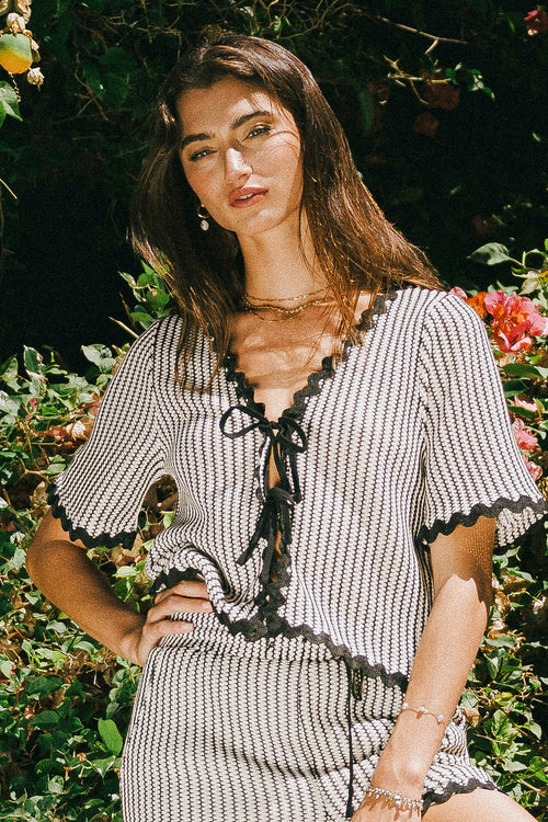Estella Scalloped Top - FINAL SALE