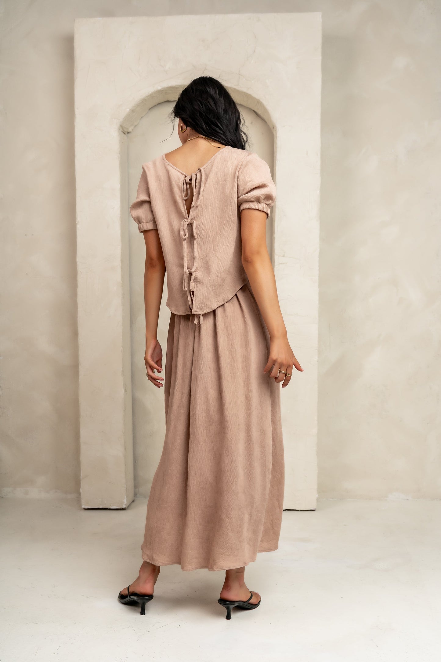 Elani Maxi Skirt in Mocha - FINAL SALE
