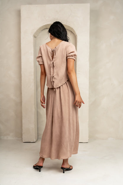 Elani Maxi Skirt in Mocha - FINAL SALE