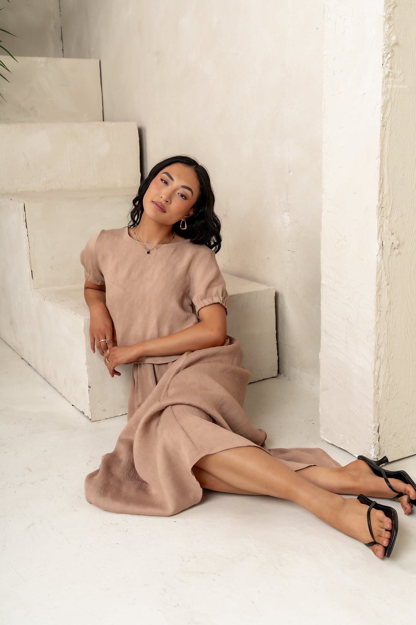 Elani Maxi Skirt in Mocha - FINAL SALE