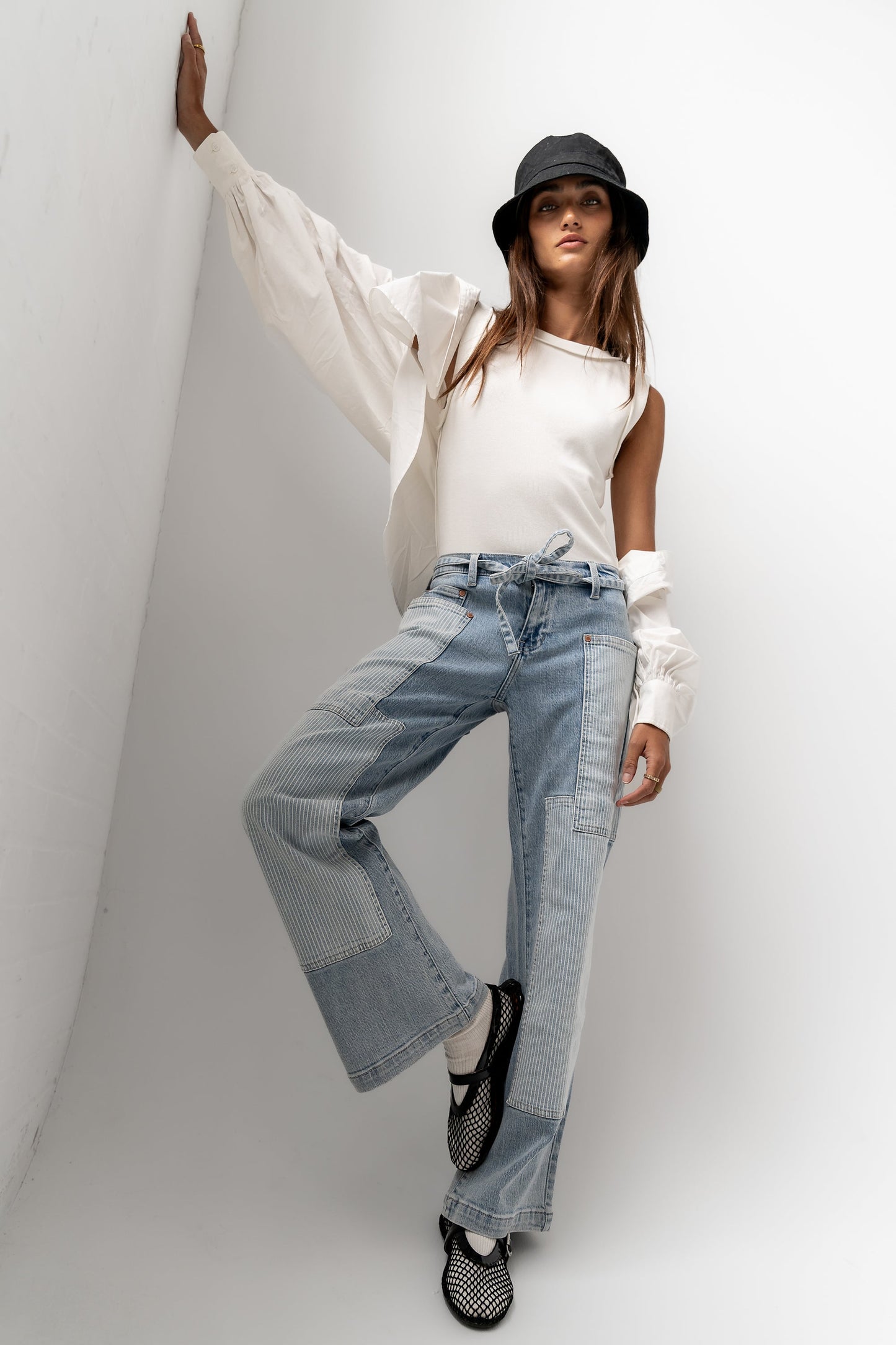 Alice Patchwork Wide Leg Jeans - FINAL SALE