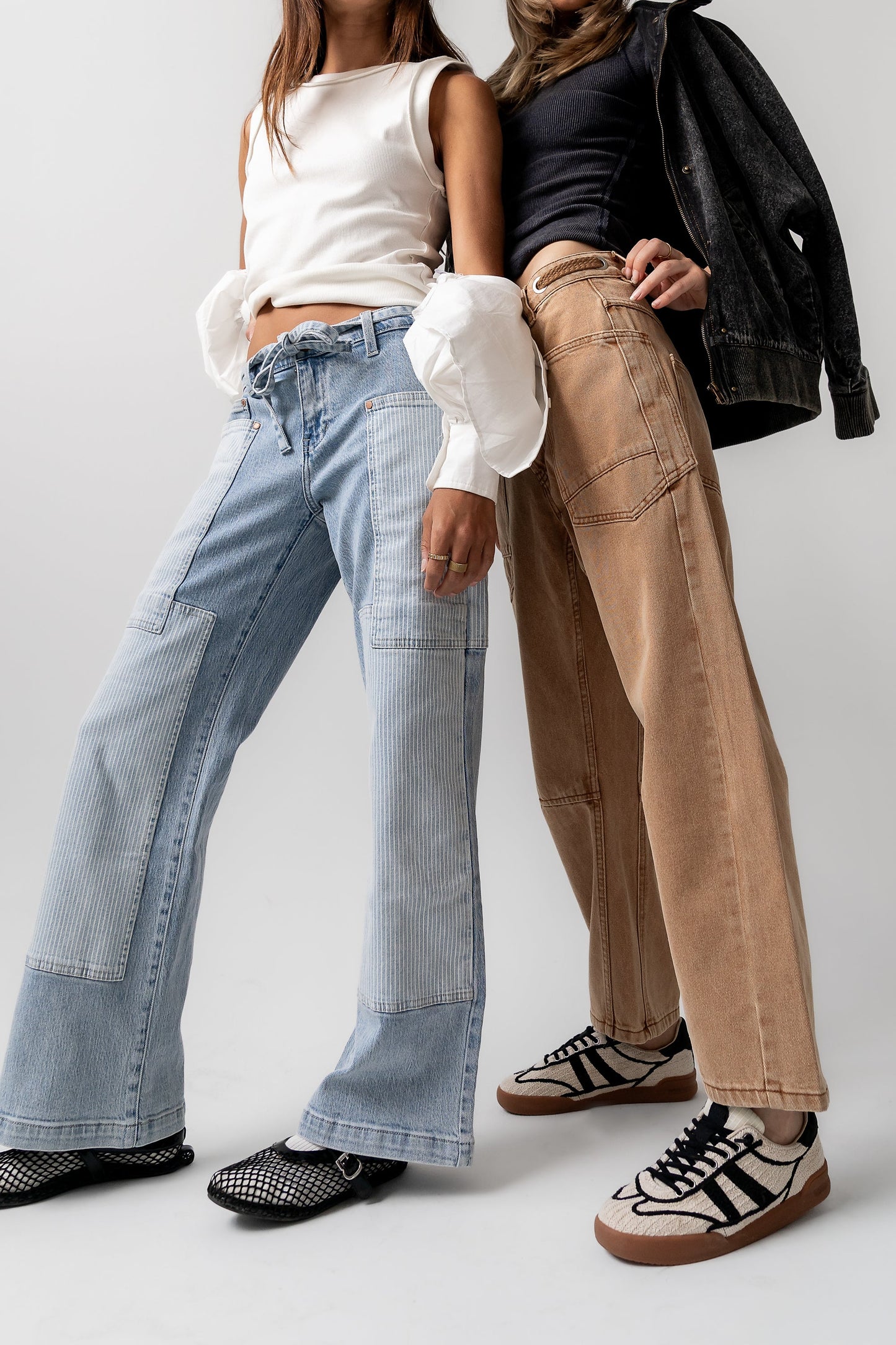 Alice Patchwork Wide Leg Jeans - FINAL SALE
