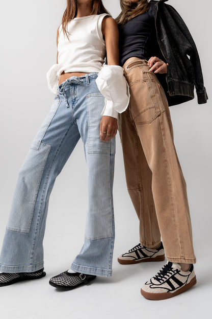 Alice Patchwork Wide Leg Jeans - FINAL SALE
