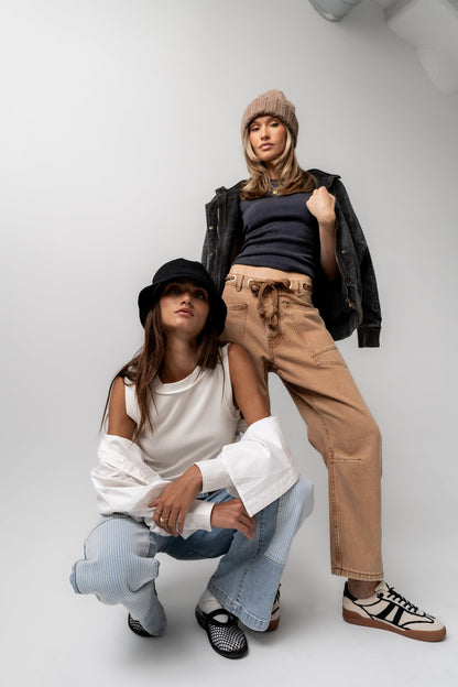 Alice Patchwork Wide Leg Jeans - FINAL SALE