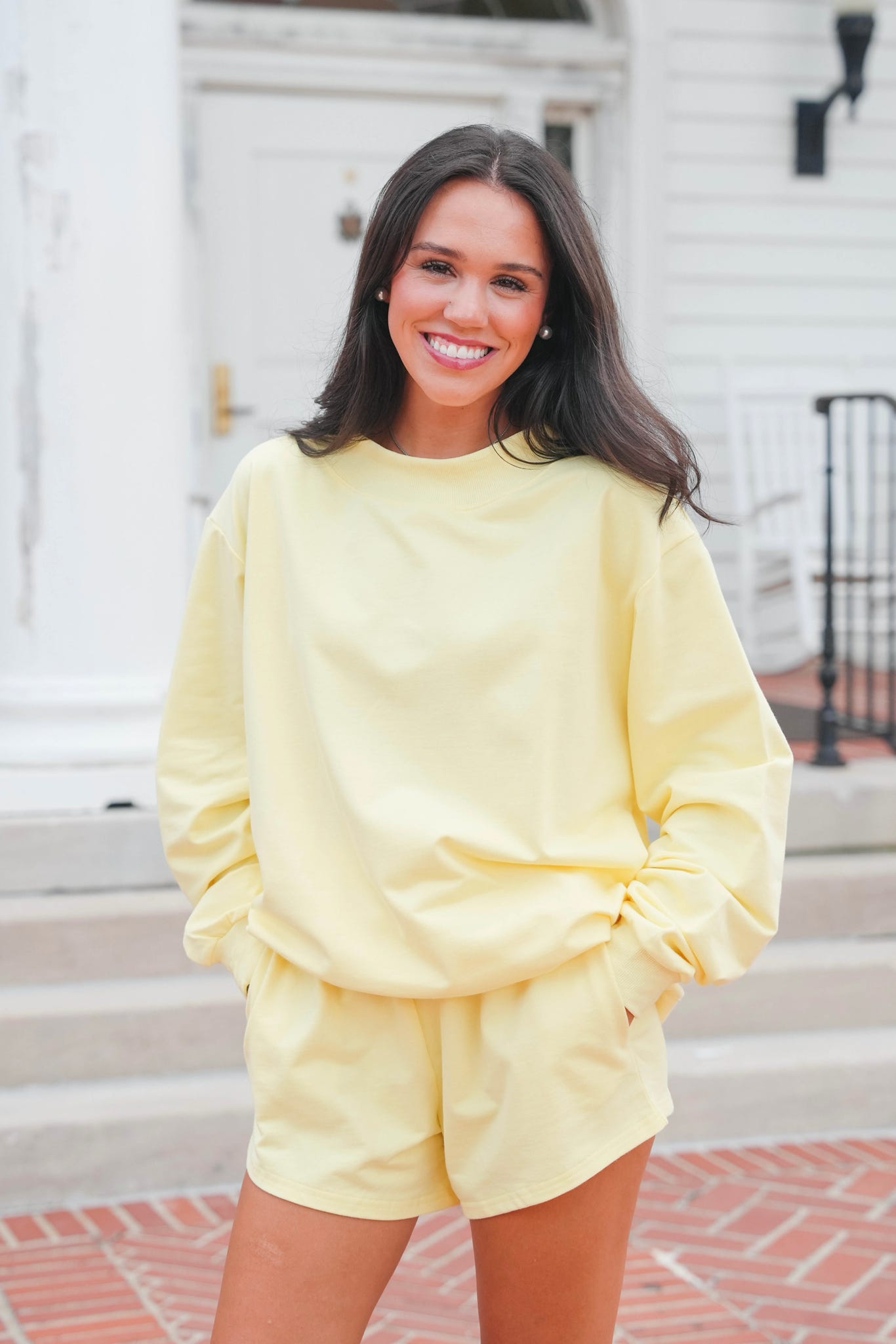 Mockneck French Terry Pullover