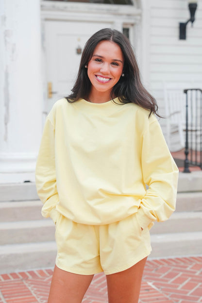Mockneck French Terry Pullover