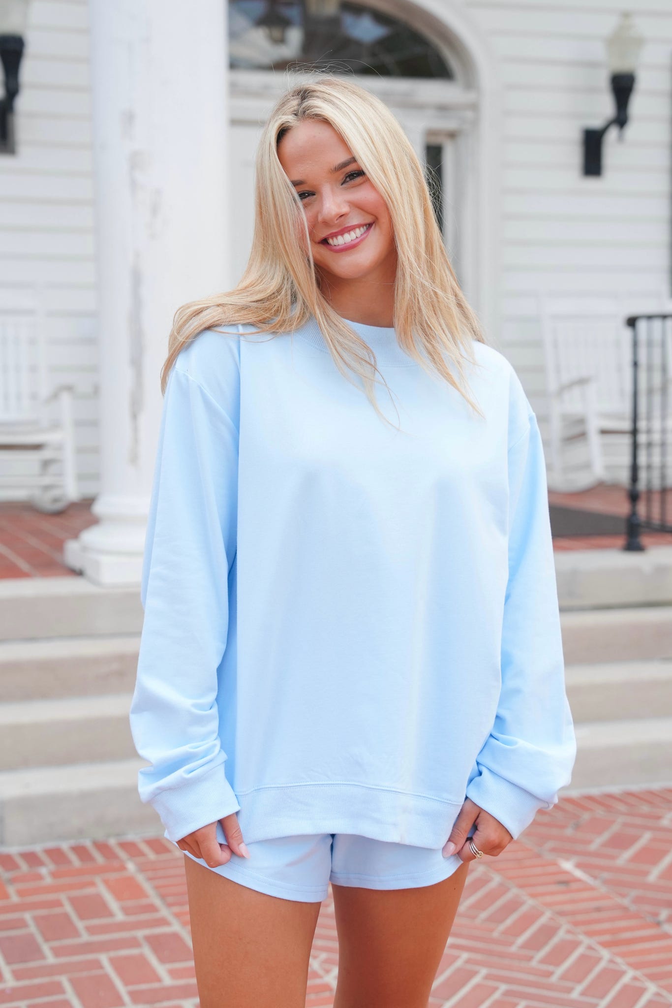 Mockneck French Terry Pullover