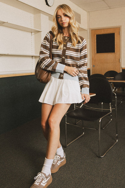 Bennie Striped Cardigan - FINAL SALE