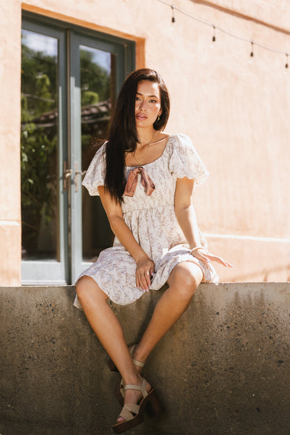Ari Smocked Mini Dress - FINAL SALE