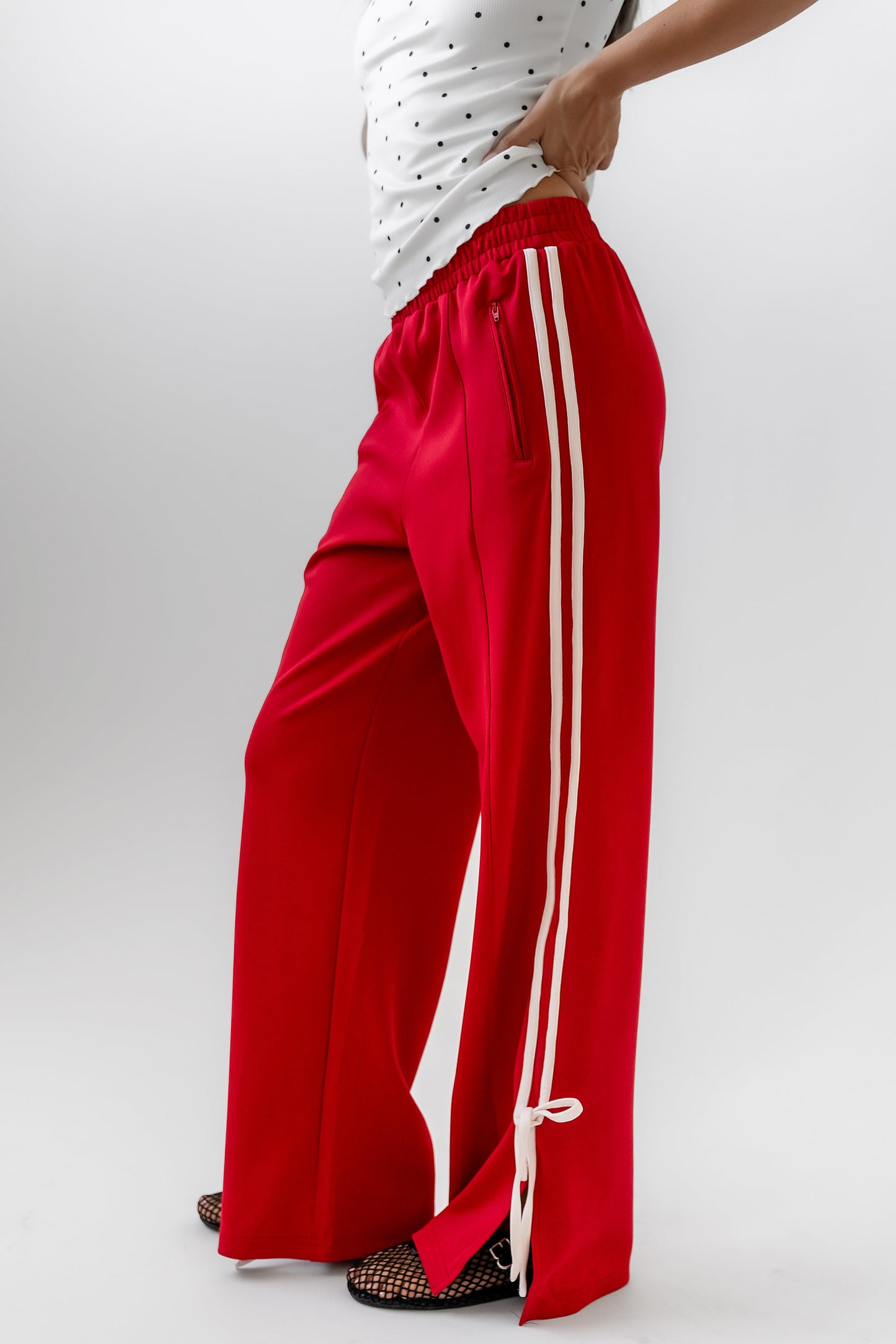 Astrid Track Pants in Red - FINAL SALE