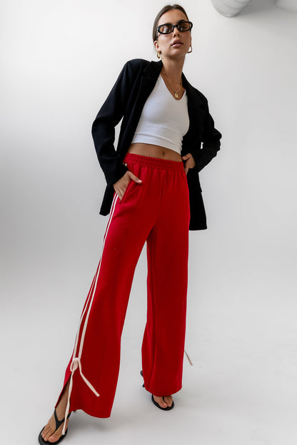 Astrid Track Pants in Red - FINAL SALE