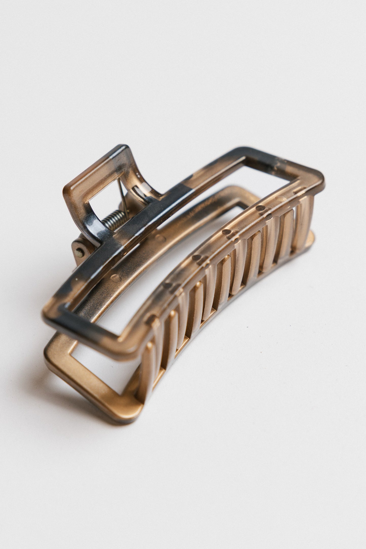 Abstract Cutout Claw Clip in Blue