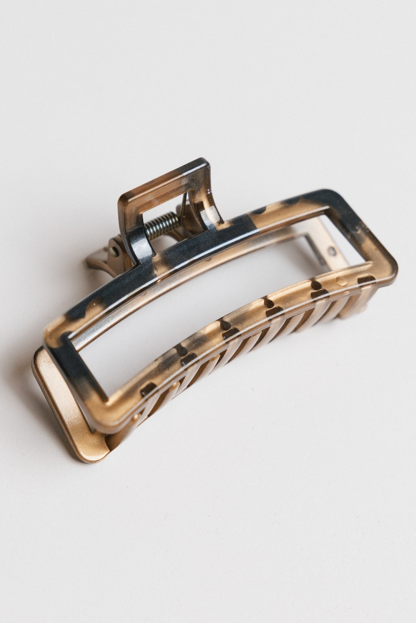 Abstract Cutout Claw Clip in Blue