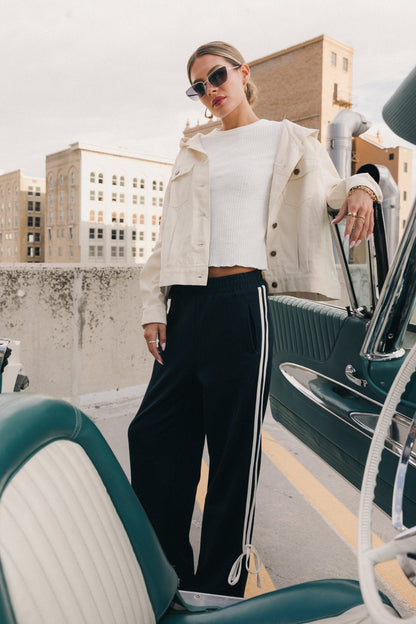 Astrid Track Pants in Navy - FINAL SALE