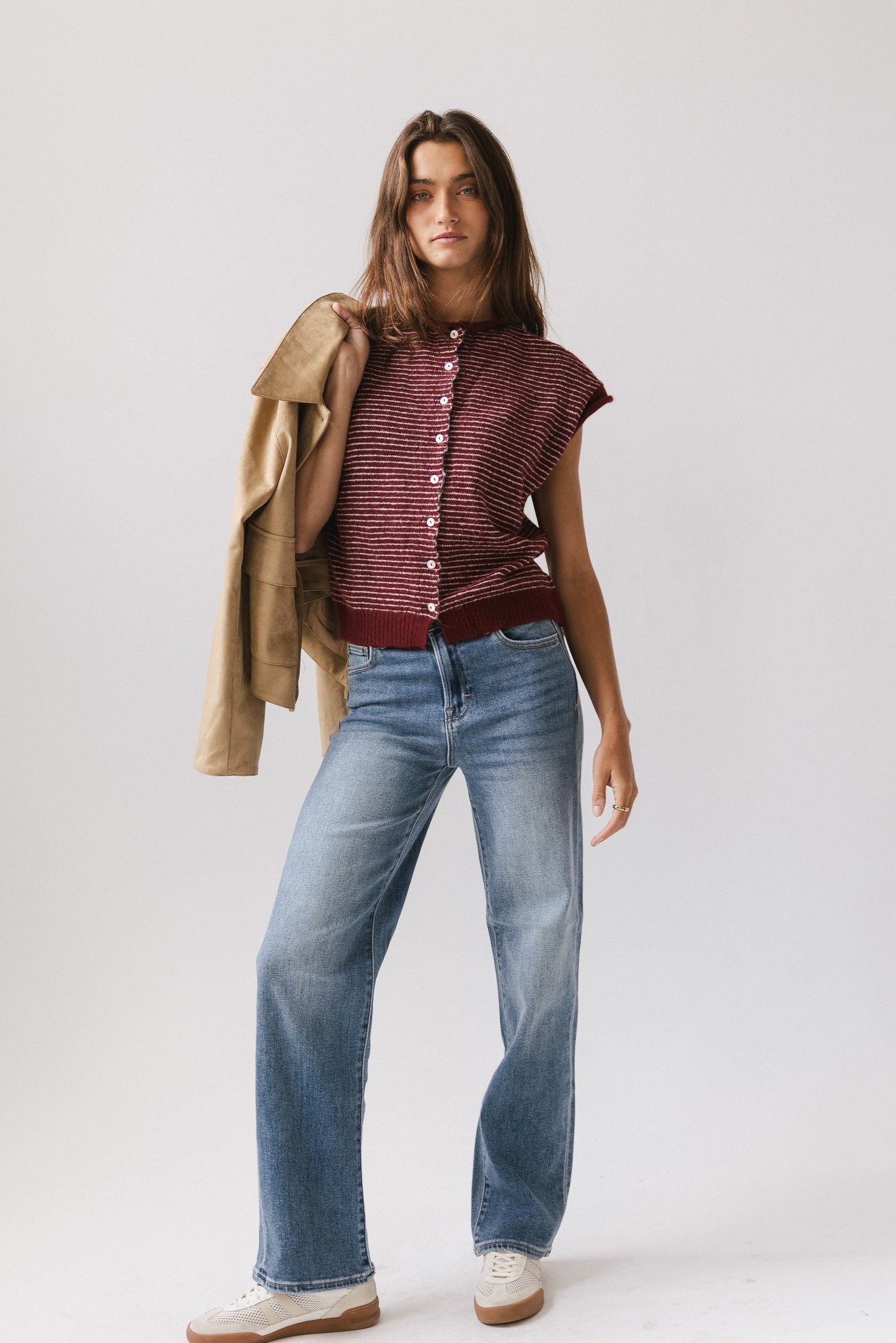 Clark Cardigan in Wine - FINAL SALE