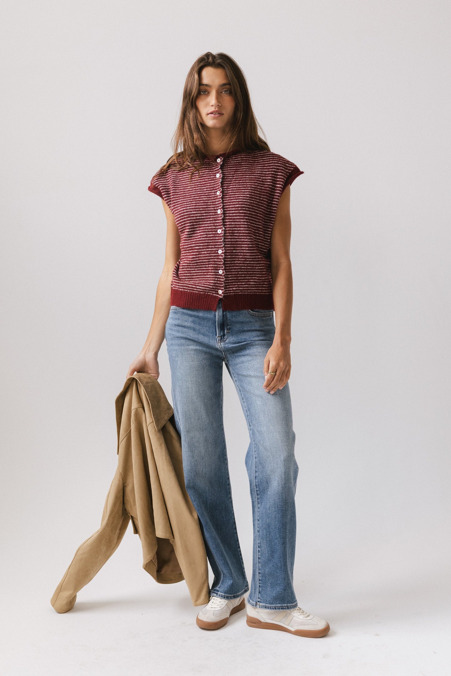 Clark Cardigan in Wine - FINAL SALE