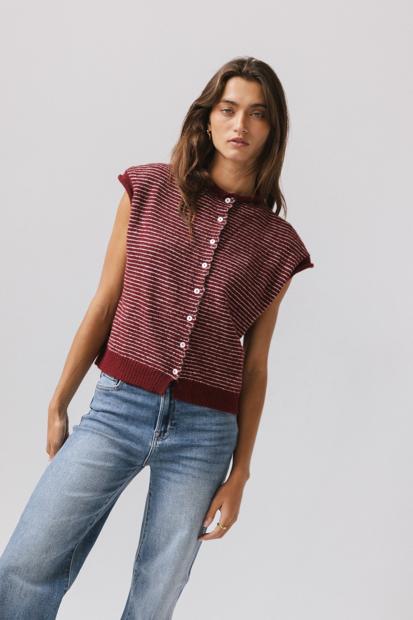 Clark Cardigan in Wine - FINAL SALE