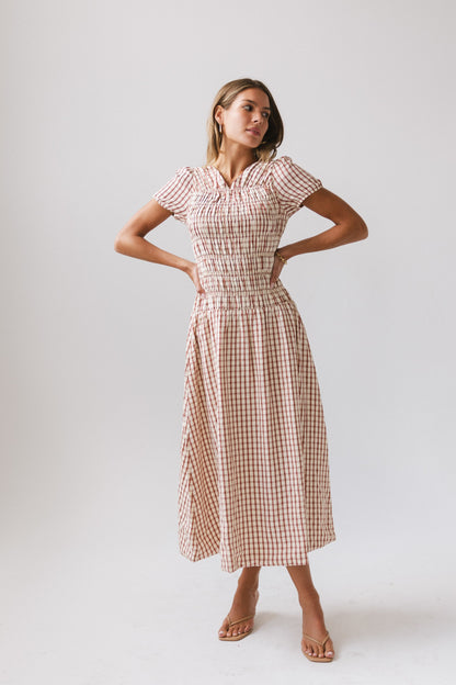 Erin Smocked Maxi Dress in Red - FINAL SALE