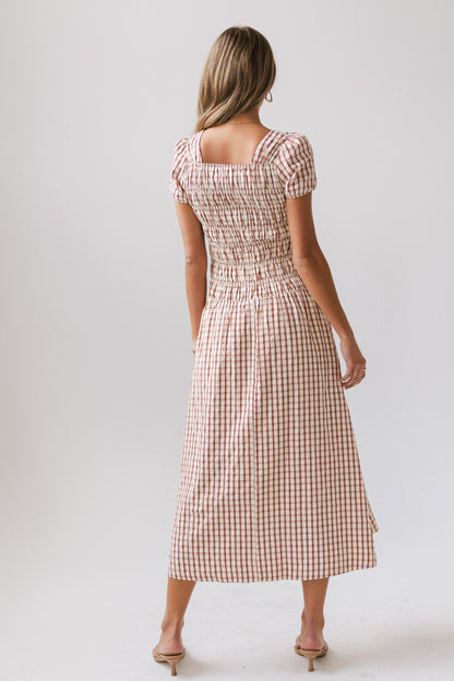 Erin Smocked Maxi Dress in Red - FINAL SALE
