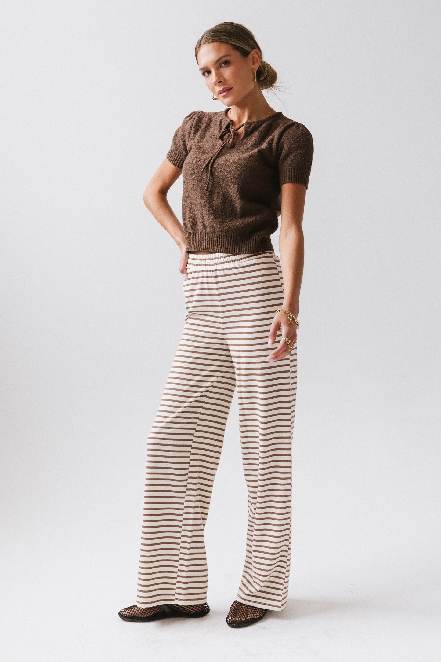 Colby Striped Wide Leg Pants - FINAL SALE
