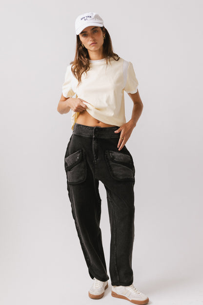 Emma Contrast Top in Yellow - FINAL SALE