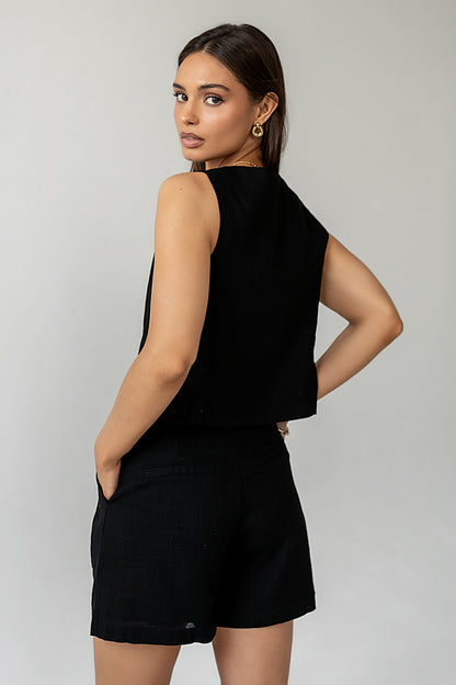 Clara Button Up Vest - FINAL SALE
