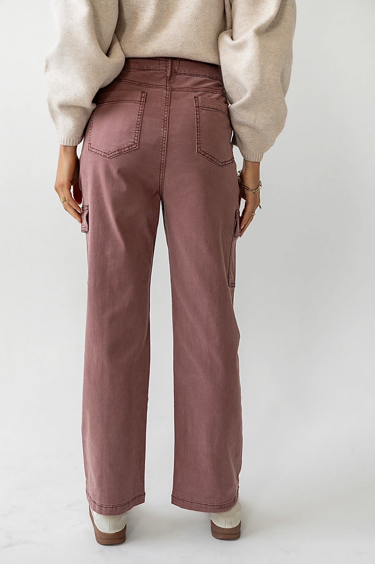 Gracie Straight Leg Pants in Brick - FINAL SALE
