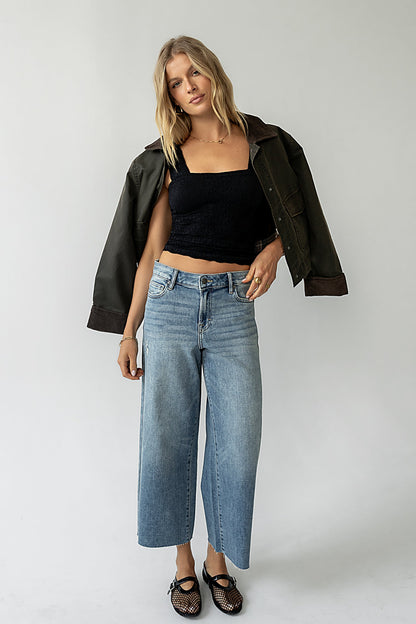 Colette Wide Leg Jeans in Vintage Medium Wash