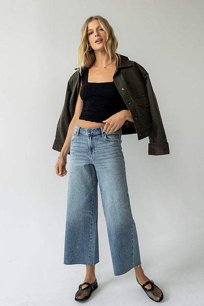 Colette Wide Leg Jeans in Vintage Medium Wash