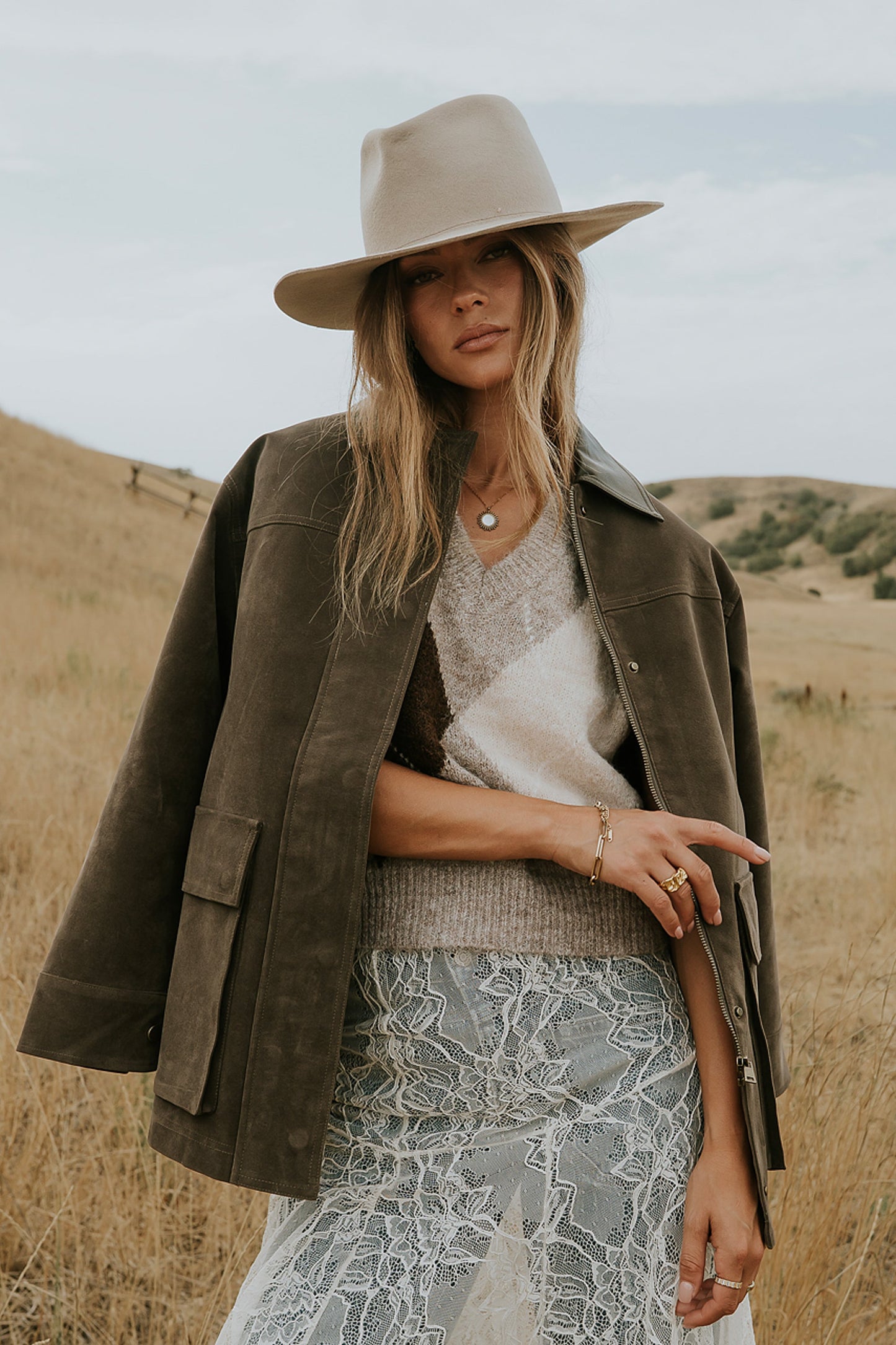 Carly Vegan Leather Jacket in Dark Olive - FINAL SALE