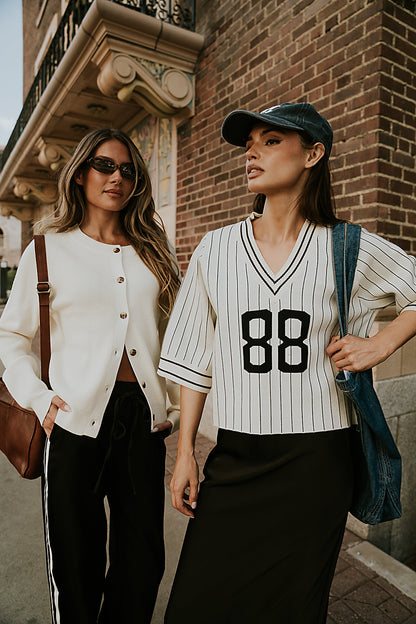 Debbie Ribbed Sweater in Ivory - FINAL SALE