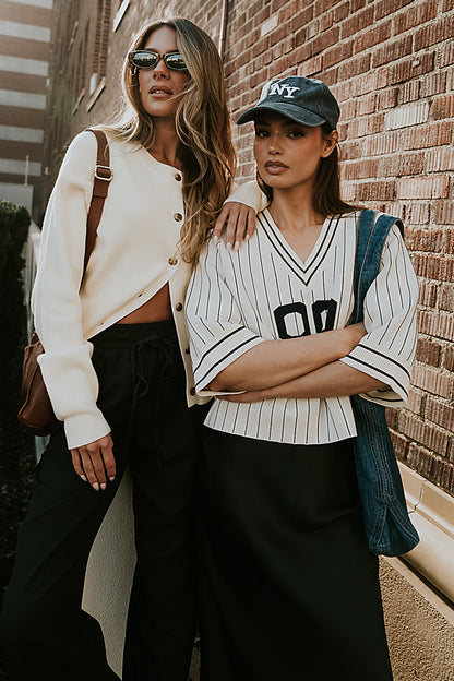 Debbie Ribbed Sweater in Ivory - FINAL SALE