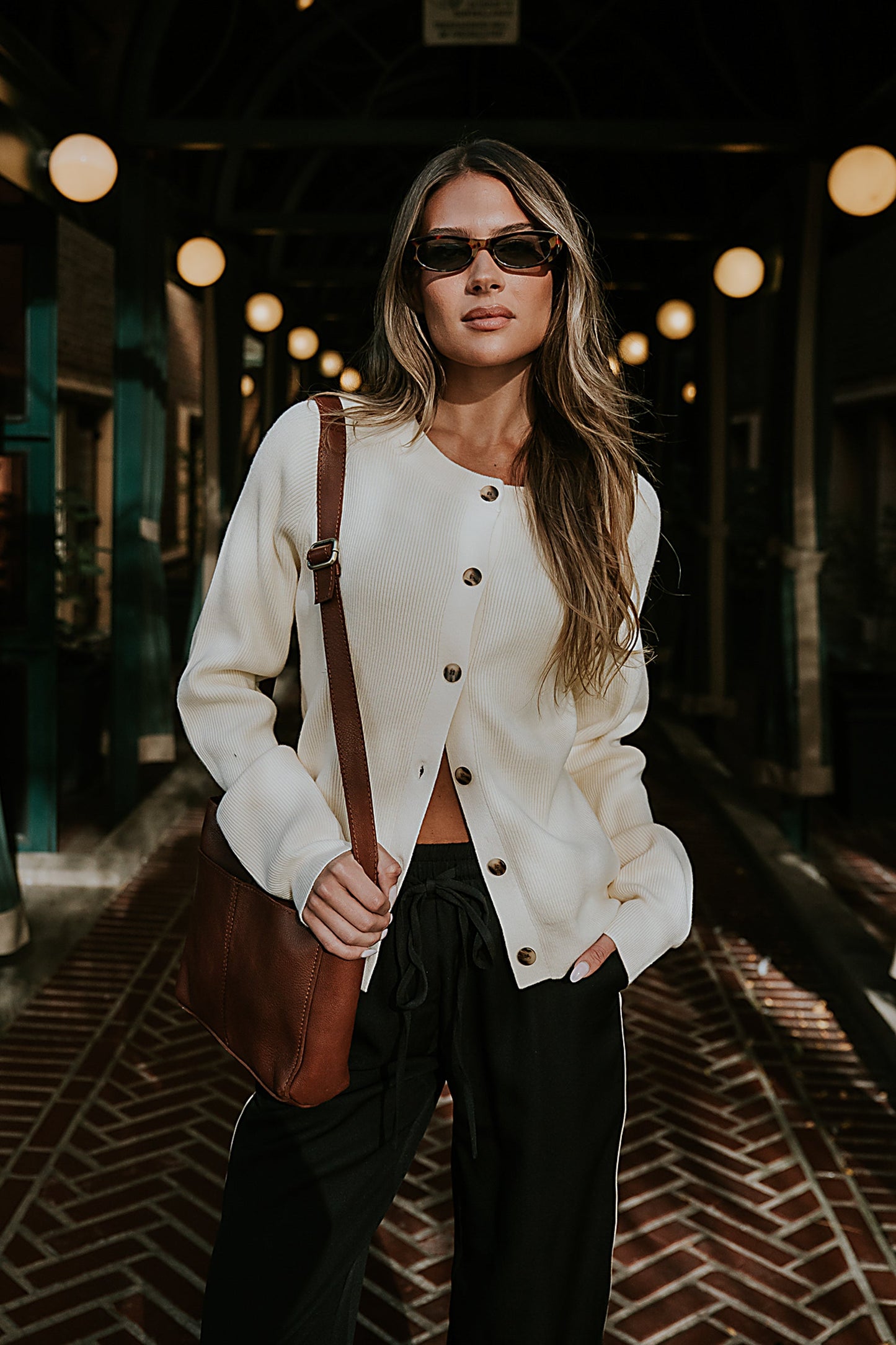 Debbie Ribbed Sweater in Ivory - FINAL SALE