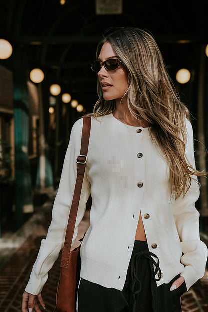 Debbie Ribbed Sweater in Ivory - FINAL SALE