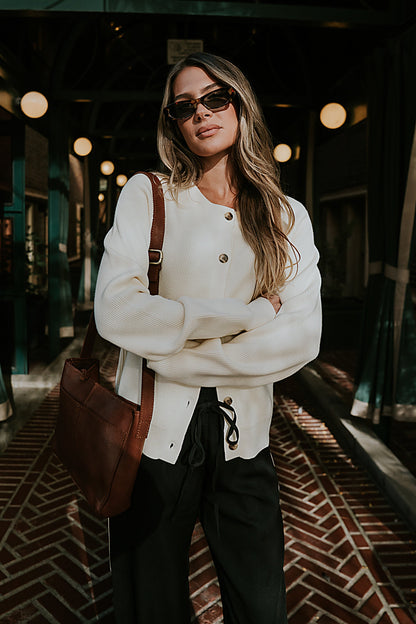 Debbie Ribbed Sweater in Ivory - FINAL SALE