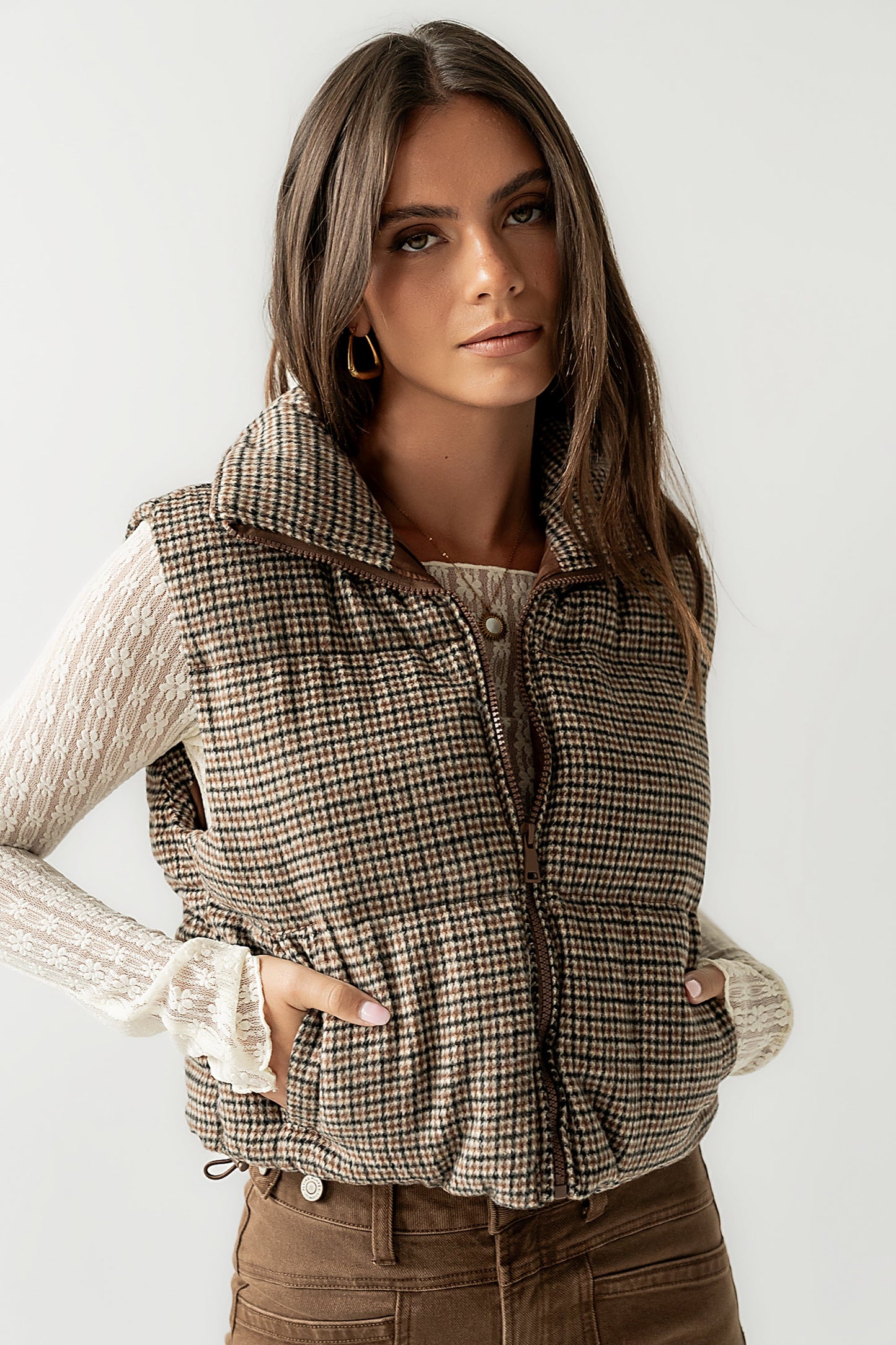 Brielle Puffer Vest in Black - FINAL SALE