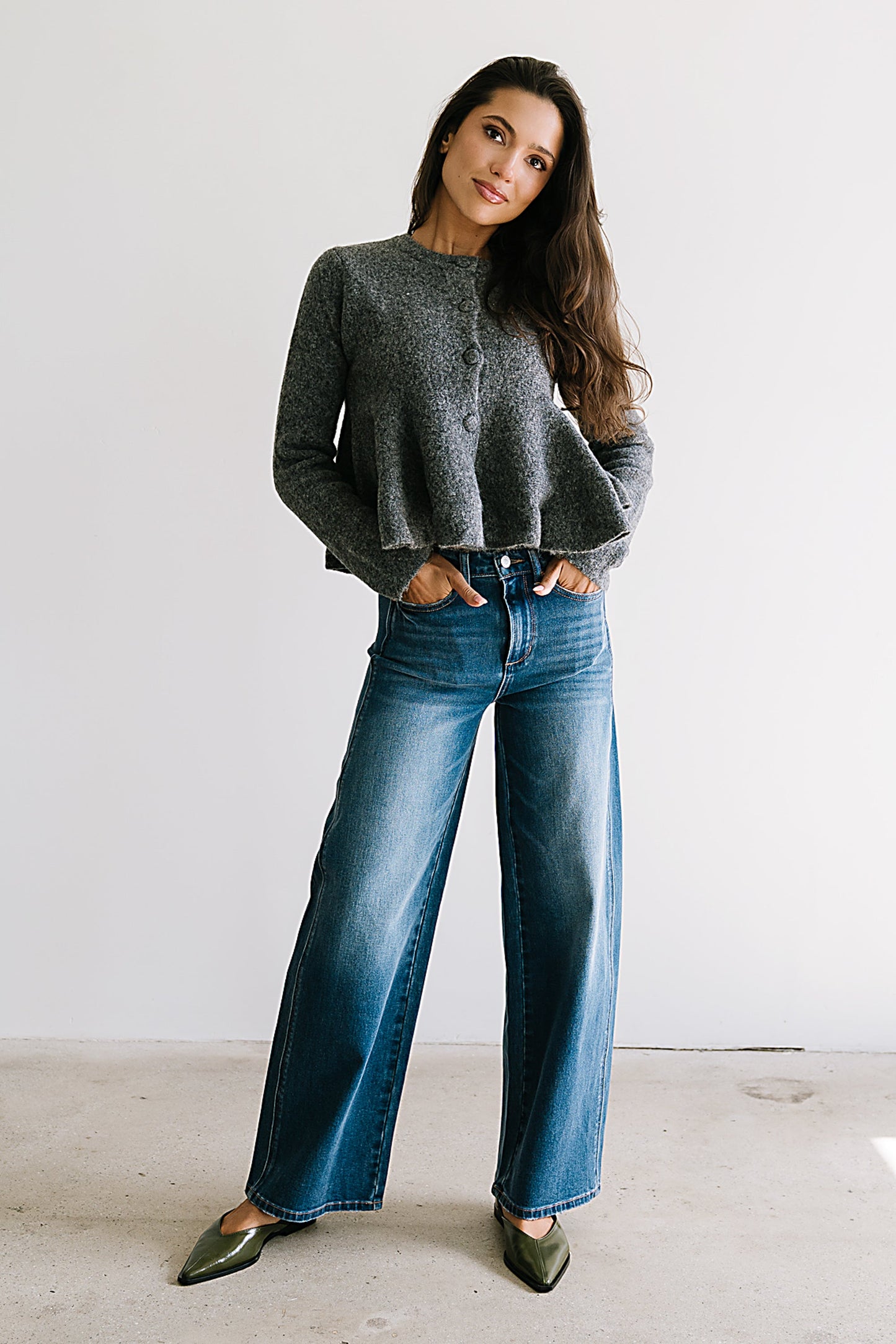 Ally Peplum Sweater - FINAL SALE