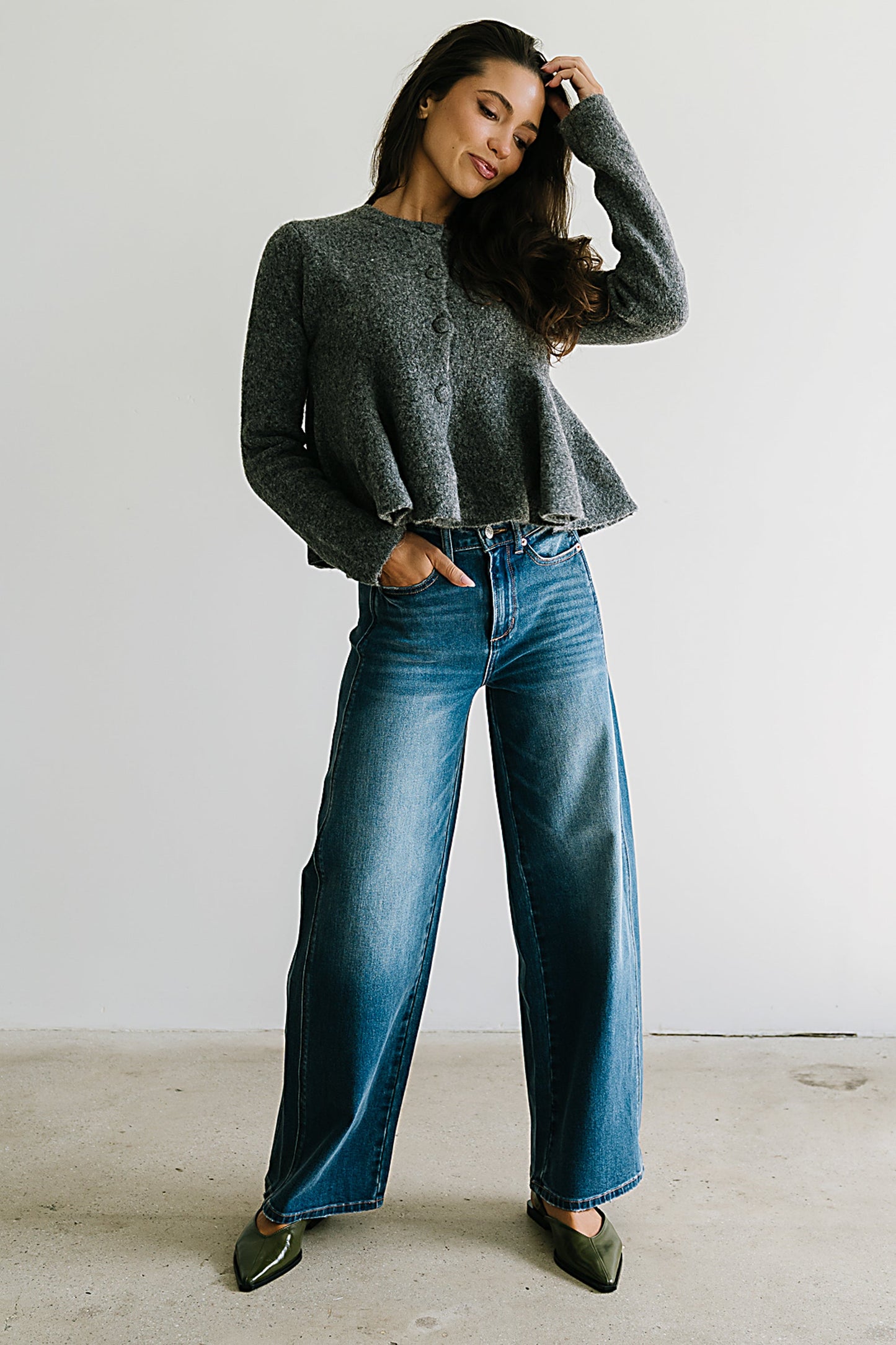 Ally Peplum Sweater - FINAL SALE
