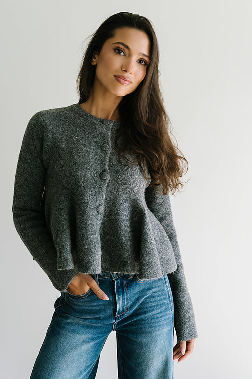 Ally Peplum Sweater - FINAL SALE