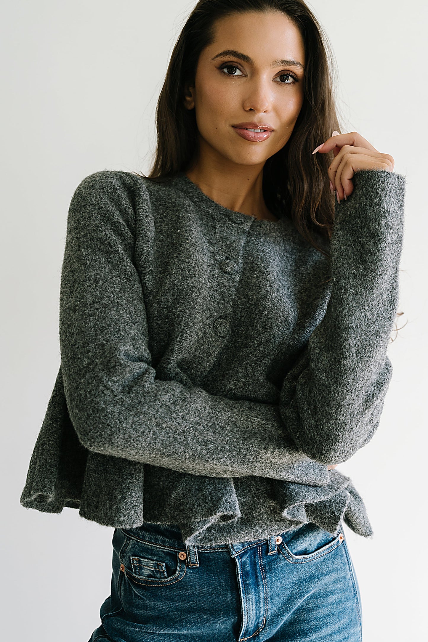 Ally Peplum Sweater - FINAL SALE