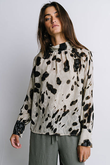 Camille Sheer Blouse in Ivory - FINAL SALE