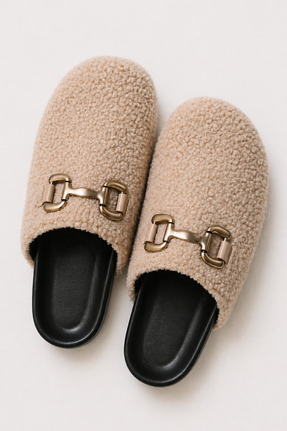 Azalea Clogs in Beige - FINAL SALE