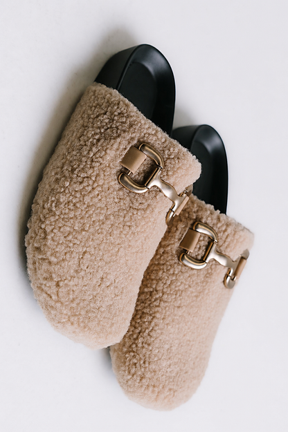 Azalea Clogs in Beige - FINAL SALE