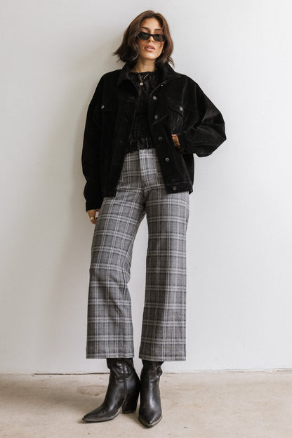 Fisher Plaid Wide Leg Pants - FINAL SALE