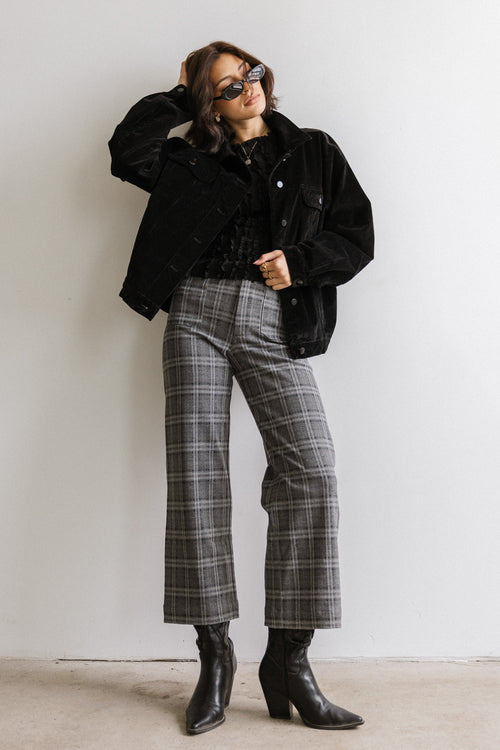 Fisher Plaid Wide Leg Pants - FINAL SALE