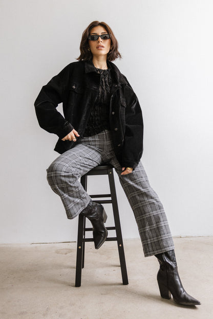 Fisher Plaid Wide Leg Pants - FINAL SALE