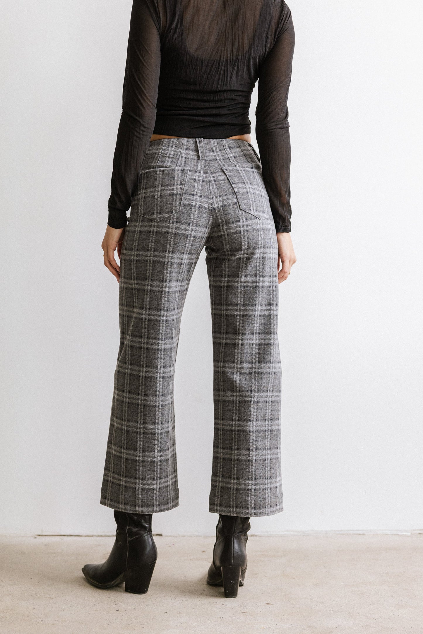 Fisher Plaid Wide Leg Pants - FINAL SALE