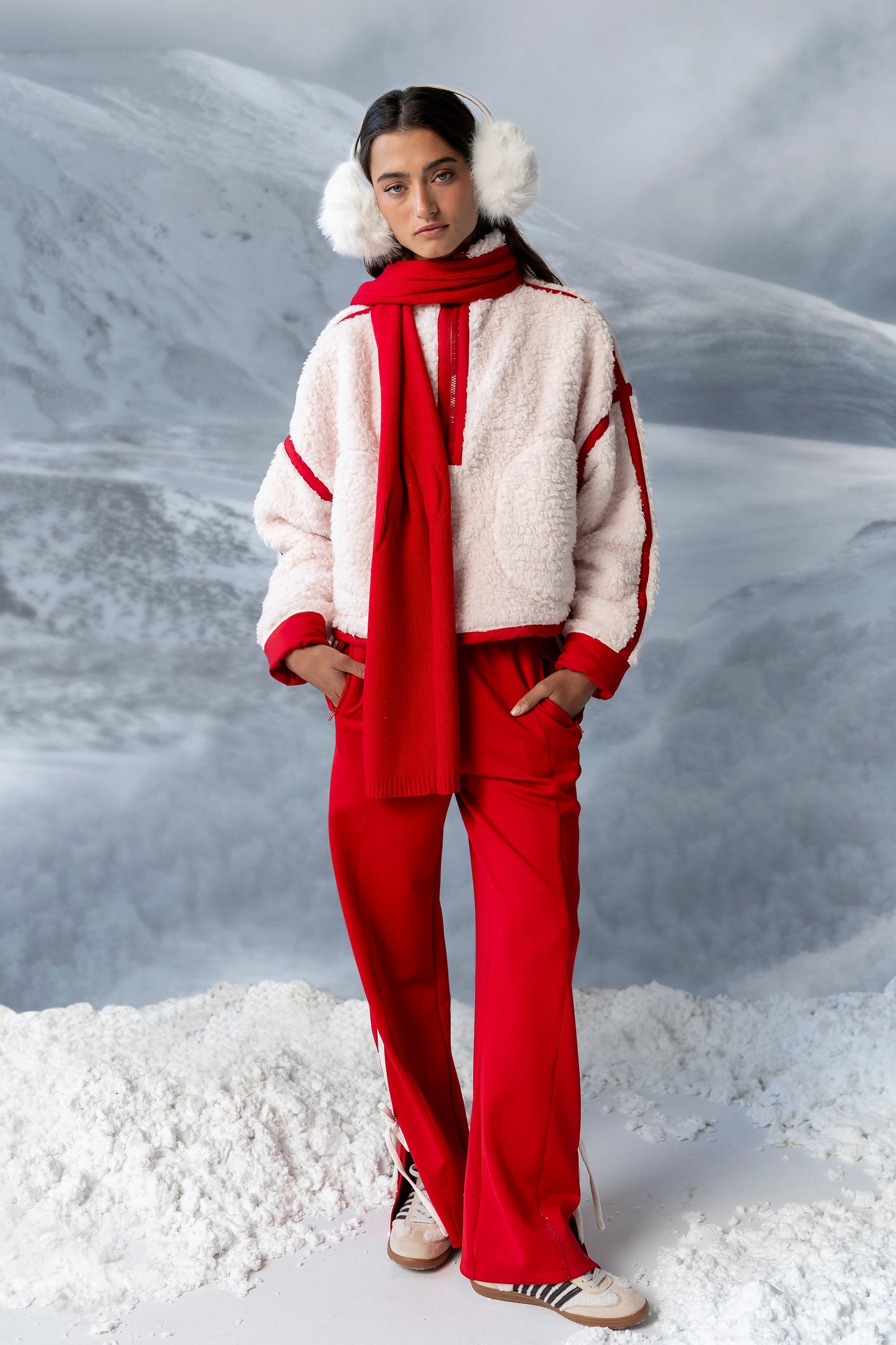 Astrid Track Pants in Red - FINAL SALE