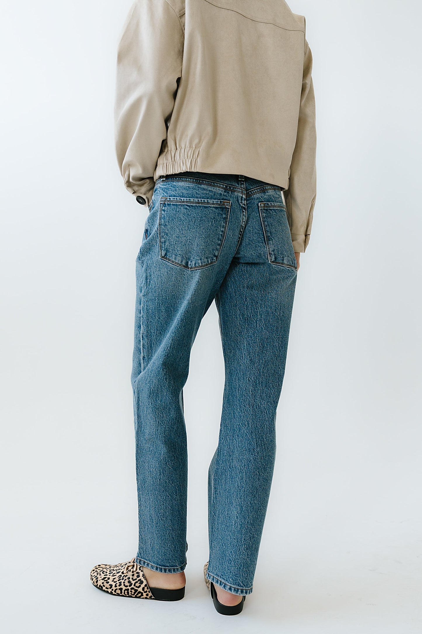 Elise Wide Leg Jeans in Medium Wash