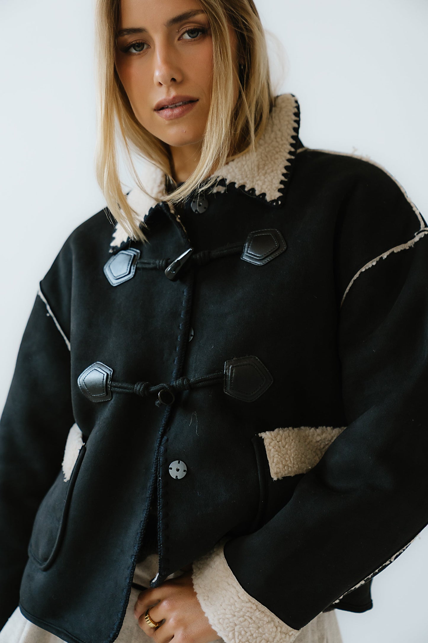 Collins Suede Jacket in Black - FINAL SALE